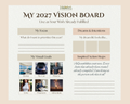 2027 Sacred Vision Board — Printable PDF